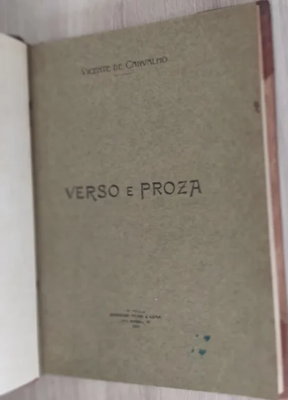 Verso e Prosa - 1ª Edição - Image 2
