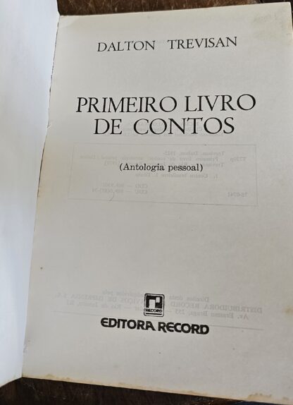 Primeiro Livro De Contos - 1ª Edição - Image 2