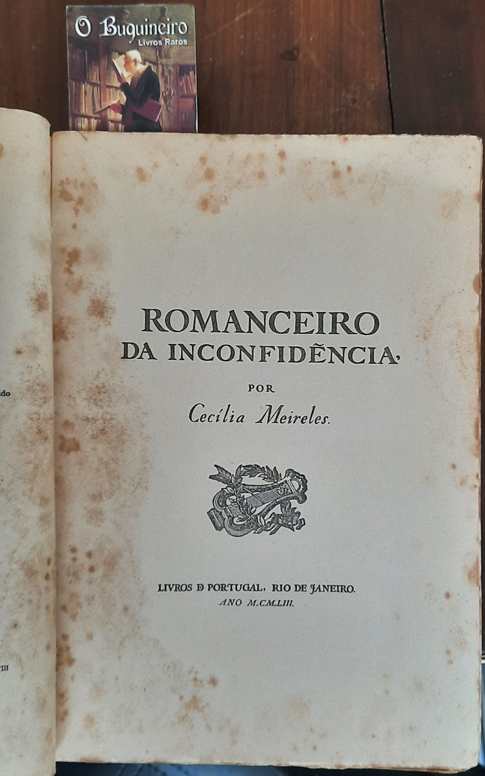 Romanceiro Da Inconfidência - 1ª Edição - O Buquineiro