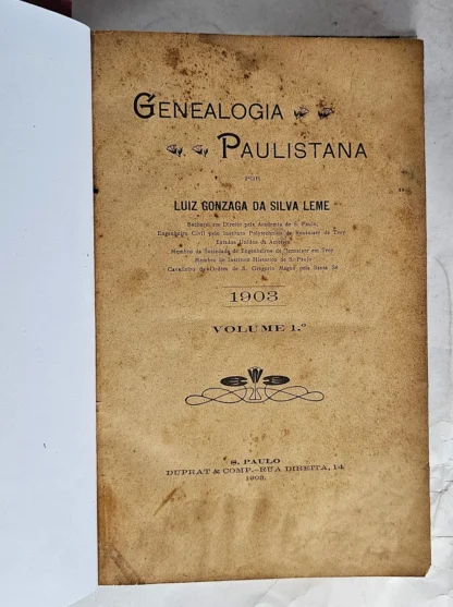 Genealogia Paulistana - 9 Volumes - Image 3