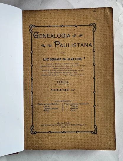 Genealogia Paulistana - 9 Volumes - Image 5