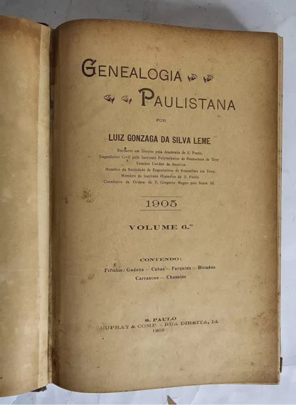 Genealogia Paulistana - Volume 6 - Image 2