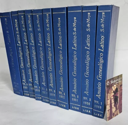 Anuário Genealógico Latino - Salvador de Moya - 10 Volumes