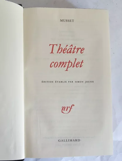 Théâtre Complet - Bibliothéque De La Pléiade - Image 2