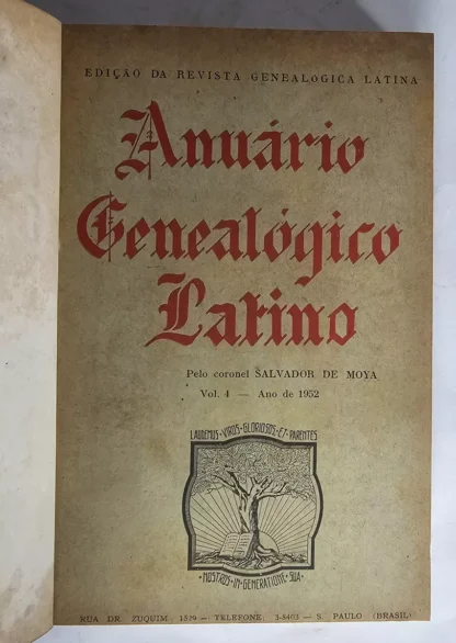 Anuário Genealógico Latino - Salvador de Moya - 10 Volumes - Image 6
