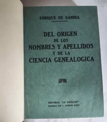 Del Origen de Los Nombres Y Apellidos Y de La Ciencia Genealógica - Image 3