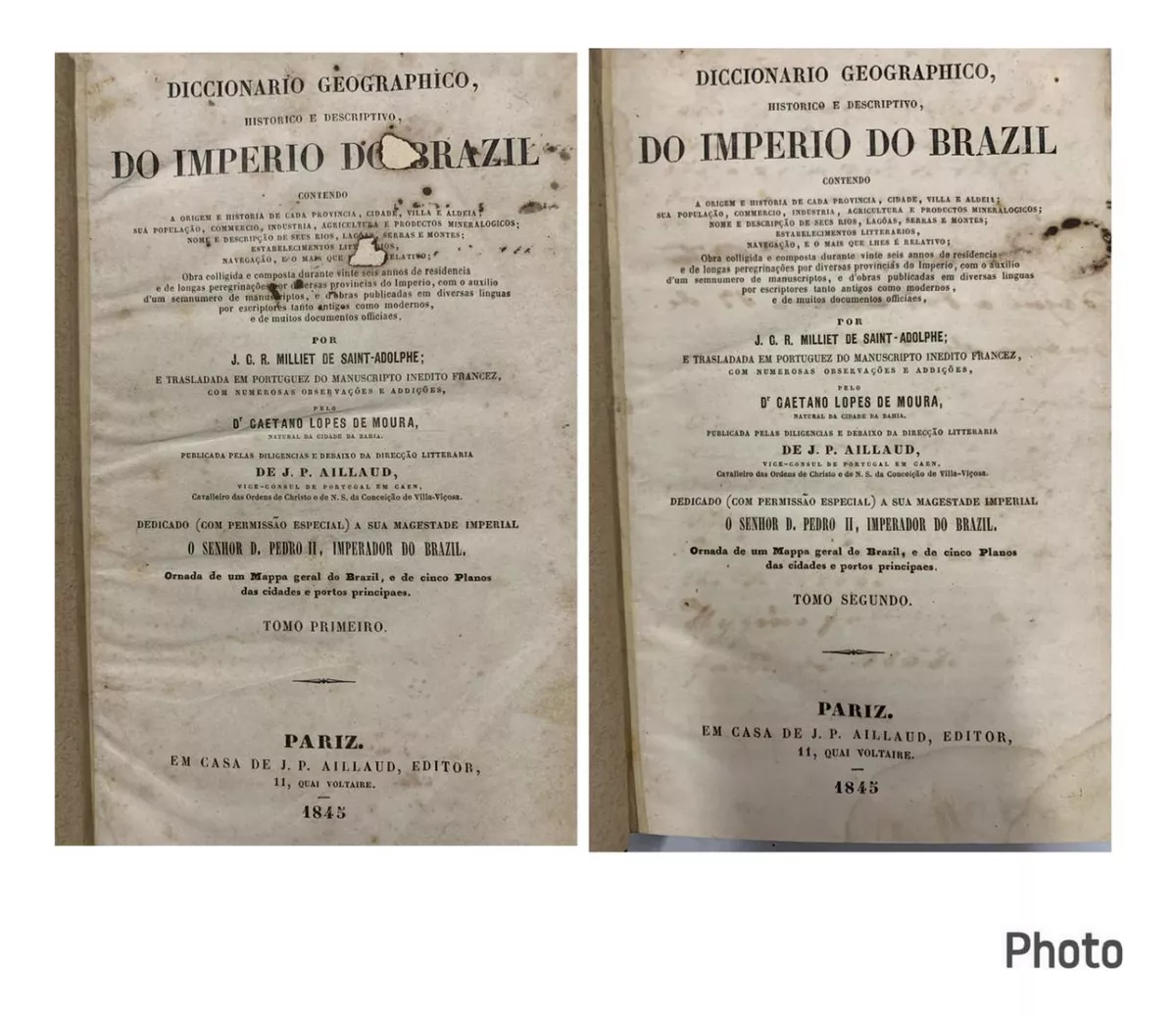 Dicionário Geográfico, Histórico e Descritivo do Império Do Brasil - 2 Volumes - Image 4