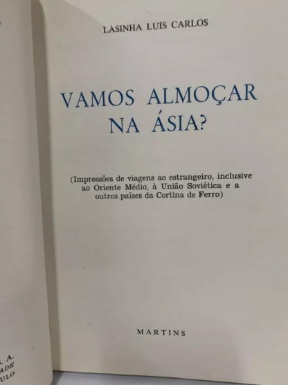 Vamos Almoçar Na Ásia? - Autografado - Image 3