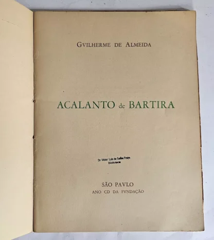 Acalanto De Bartira - Assinado - Image 2