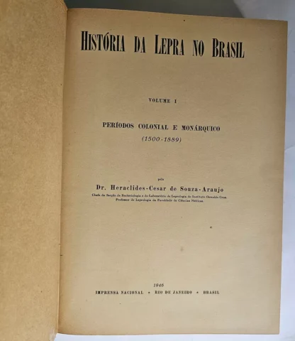 História Da Lepra No Brasil - Volume I - Image 3