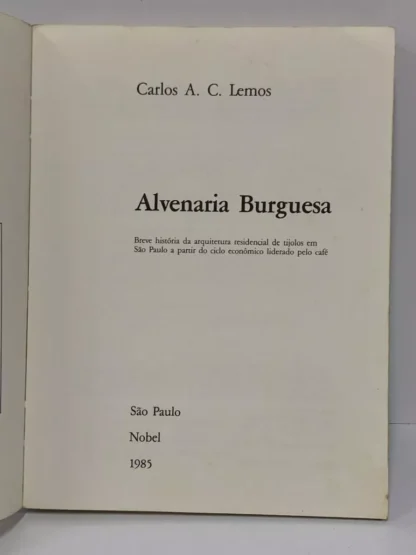 Alvenaria Burguesa - Autografado - Image 3