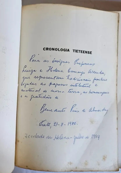 Cronologia Tieteense - 2 Volumes - Autografado - Image 4