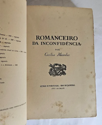Romanceiro da Inconfidência - 1a Edição - Image 3