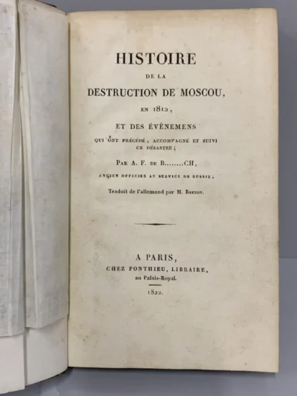 Histoire de la Destruction de Moscou - 1ª Edição - Image 6
