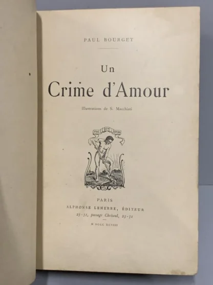 Un Crime d' Amour - 1a Edição - Image 2