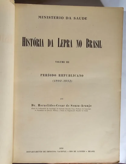 História da Lepra No Brasil - Volume 3 - Image 3