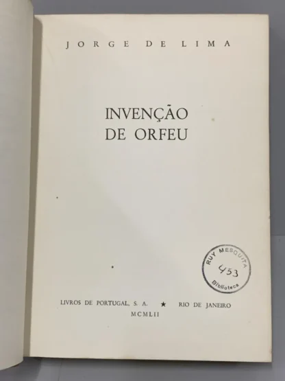 Invenção de Orfeu - 1ª Edição - Image 2