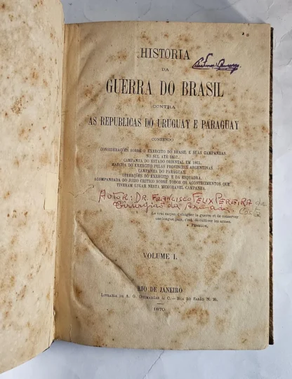 História da Guerra do Brasil Contra a Republica do Uruguai e Paraguai - 4 Volumes - Image 7