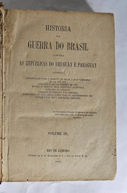 História da Guerra do Brasil Contra A Republica do Uruguai e Paraguai - Volume 3 - Image 2