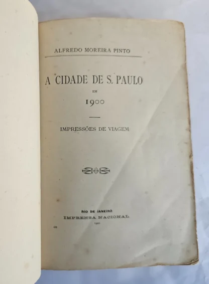 A Cidade De São Paulo Em 1900 - 1ª Edição - Image 3