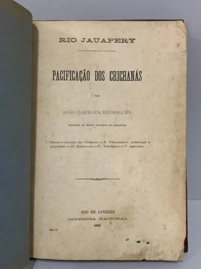 Pacificação dos Crichanás - 1ª Edição - Image 2