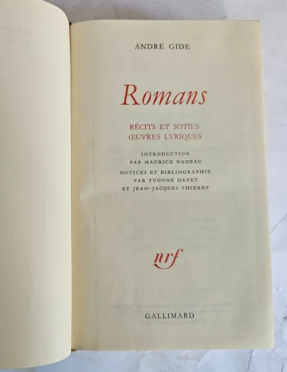 Romans - Bibliothèque De La Pléiade - Image 2