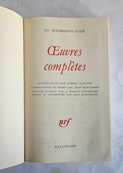 Oeuvres Complètes - Bibliothèque De La Pléiade - Image 2
