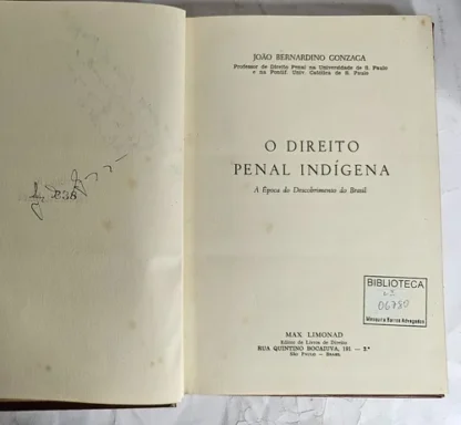 O Direito Penal Indígena - Autografado - Image 3