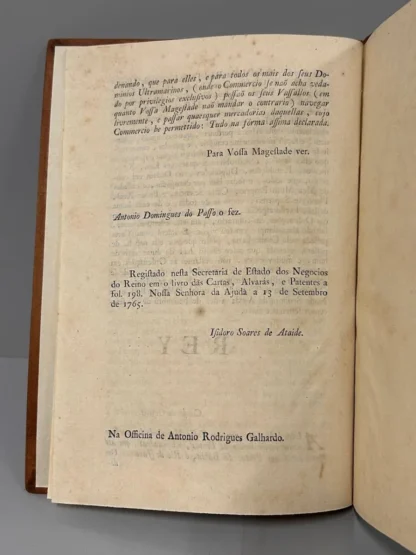 Abolição das Frotas Para o Brasil - 1765 - Image 5