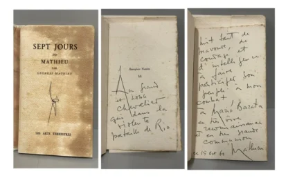 Sept Jours de Mathieu - Autografado - Image 2