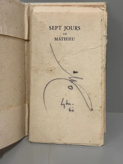 Sept Jours de Mathieu - Autografado - Image 4