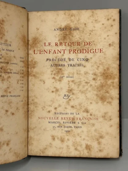 Le Retour de L' Enfant Prodigue - Autografado - Image 3