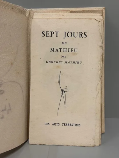 Sept Jours de Mathieu - Autografado - Image 5