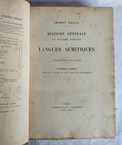 Histoire Générale des Langues Sémitiques - Image 2