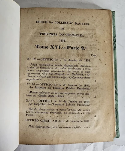 Coleção Das Leis Da Província Do Grão Pará - Tomos 16 e 17 - Image 2