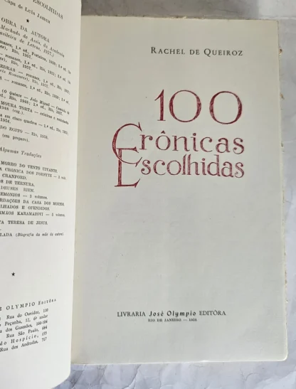 100 Crônicas Escolhidas - 1a Edição - Image 3