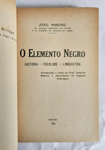 O Elemento Negro - 1ª Edição - Image 2