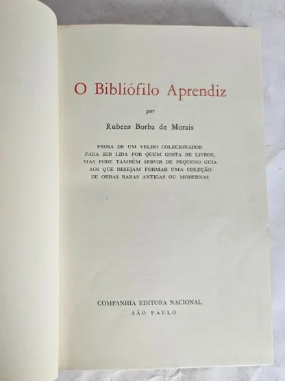 O Bibliófilo Aprendiz - 1a Edição - Image 3