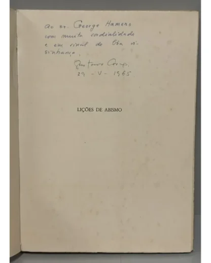 Lições de Abismo - Autografado - Image 2