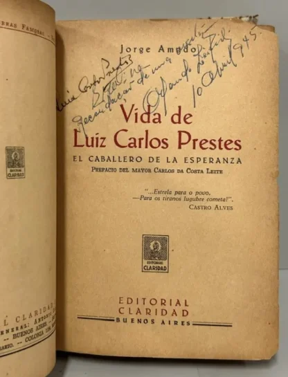 Vida De Luiz Carlos Prestes - Autografado - Image 2