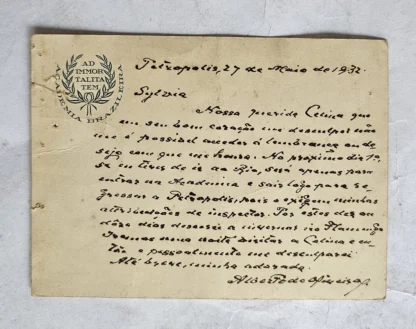 Cartão Manuscrito