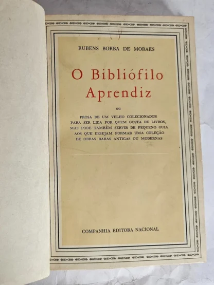 O Bibliófilo Aprendiz - 1a Edição - Image 2