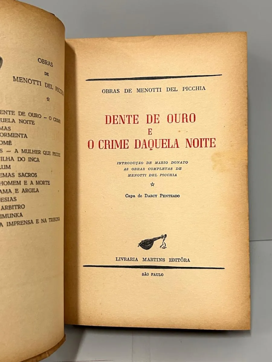 Dente de Ouro - O Crime Daquela Noite - Autografado - Image 3