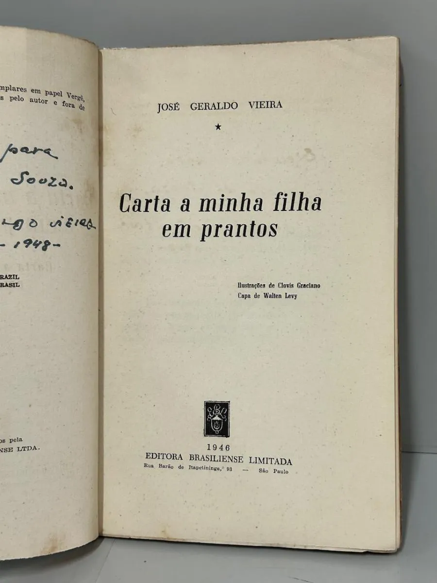 Carta A Minha Filha Em Pranto - Exemplar Especial - Autografado - Image 3