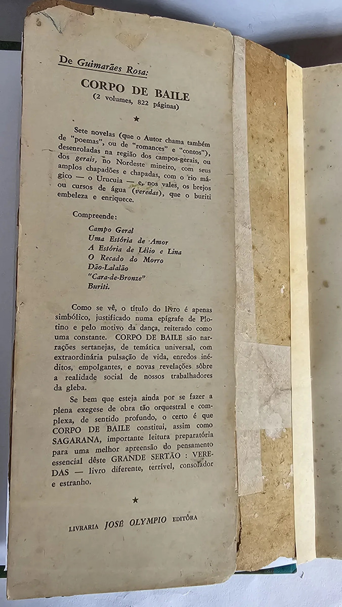 Grande Sertão: Veredas - Autografado - Image 3