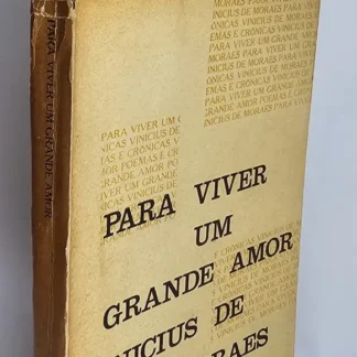 Para Viver Um Grande Amor - Autografado