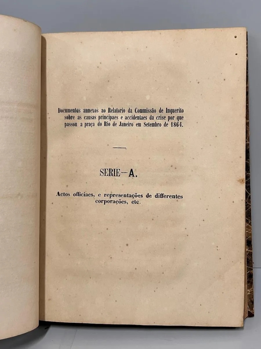 Relatório Imperial Sobre A Crise Do Mês De Setembro De 1864 - Image 3