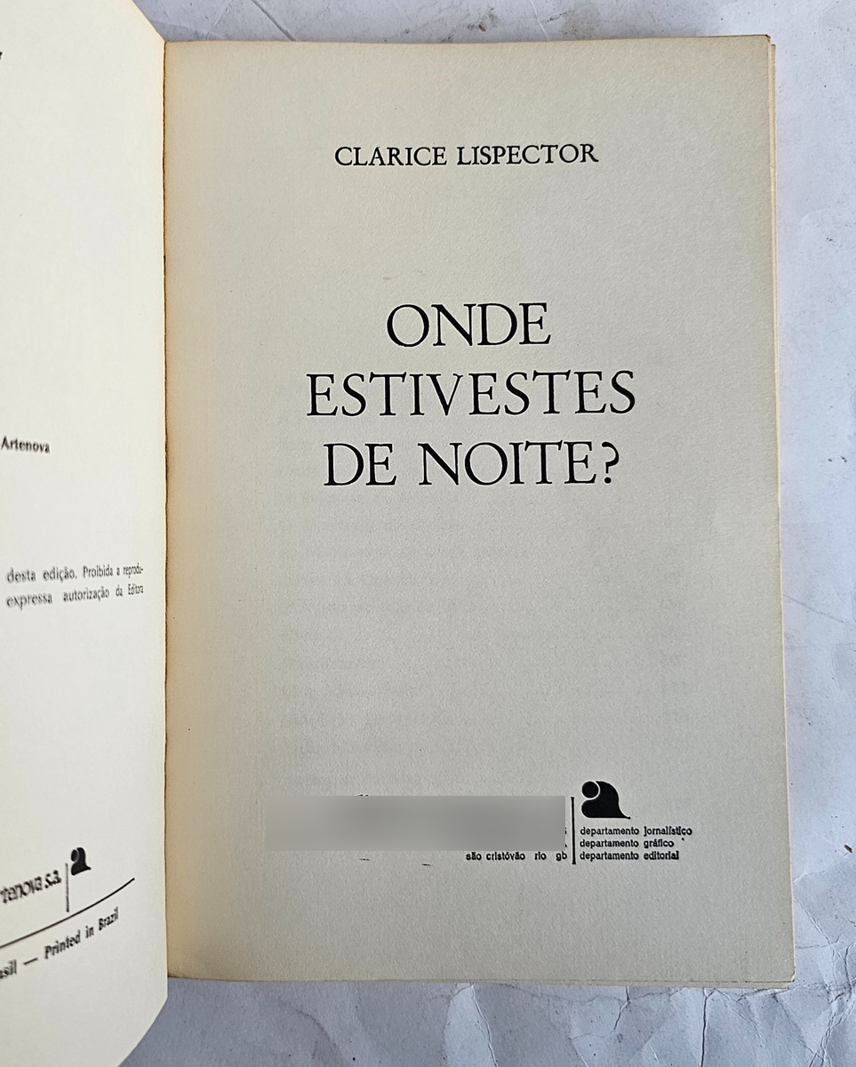 Onde Estivestes de Noite? - 1ª Edição - Image 2