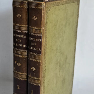 Mémoires Secrets Sur La Russie - 2 Volumes