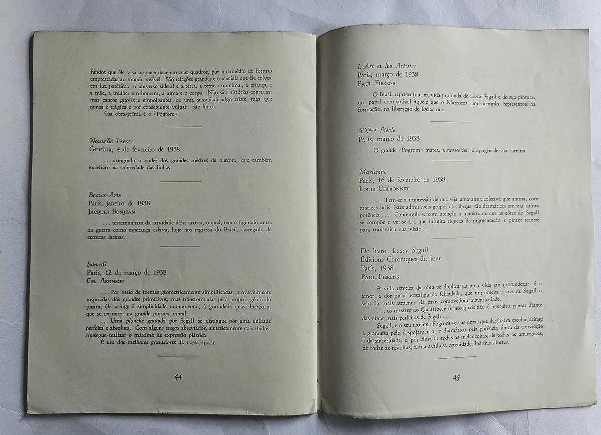 Catálogo - Lasar Segall - 1943 - Image 6